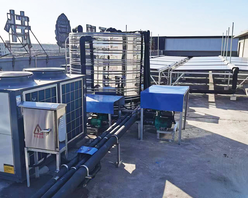 太阳能集热器和空气能一体热水工程